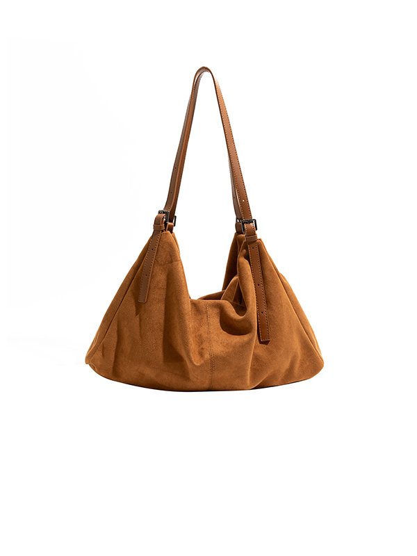 Eco-Friendly Gift Set: Vintage Faux Suede Bag + Dust Cover - Cruelty-Free PU