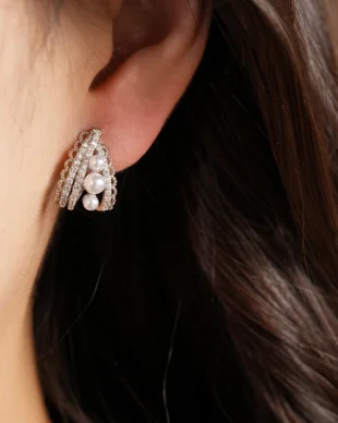 Vintage Royal Pearl Drop Earrings