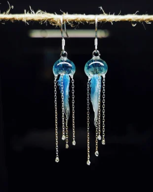 Handmade Mini Jellyfish Tassel Earrings Collection