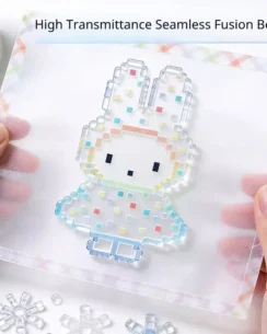 Highly transparent glass perforated bead refill pack ultra-clear non-porous DIY